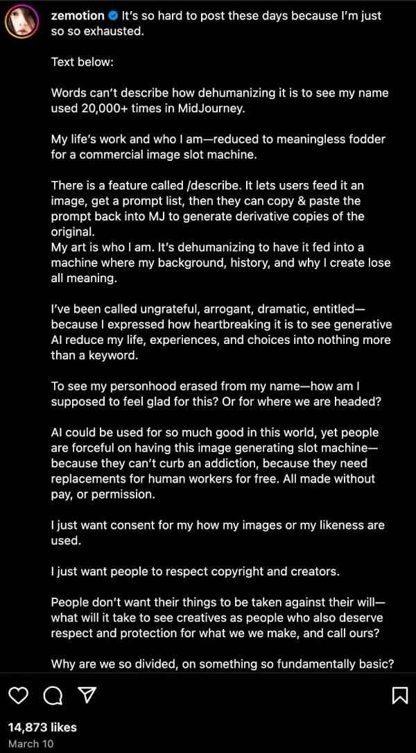 cara-app-founder-instagram-post