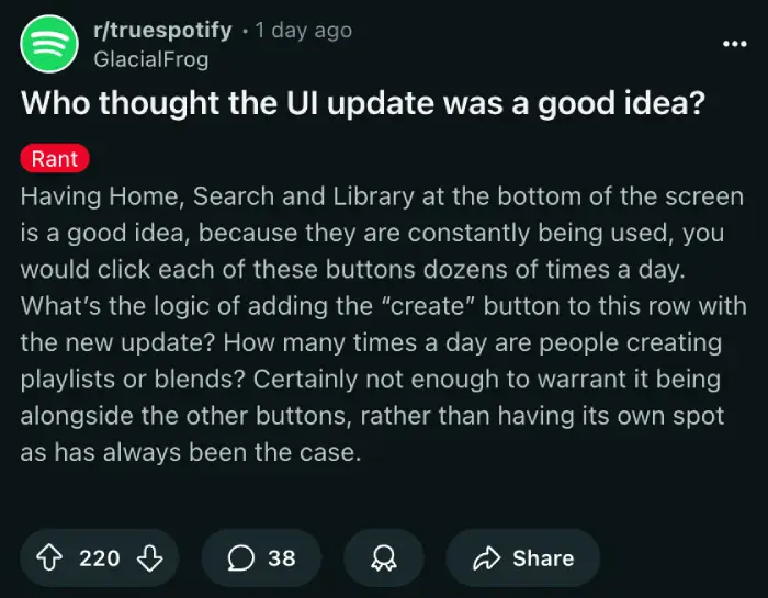 spotify-create-button-navigation-bar