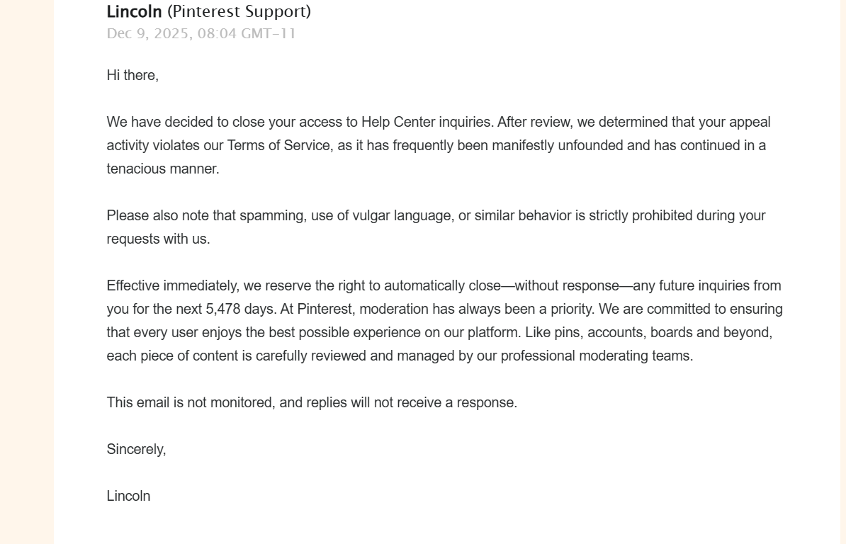 pinterest-support-email-ban