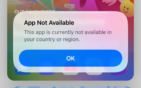 app-not-available-in-your-country-region-app-store